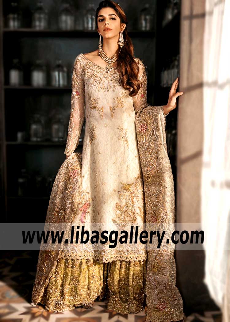 Noble Ivory yarrow Gharara